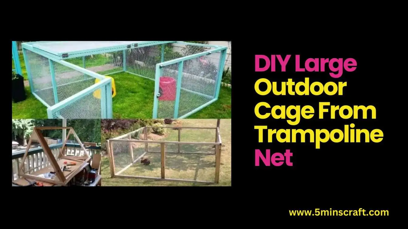  DIY Large Outdoor Cage From Trampoline Net: Outdoor Living