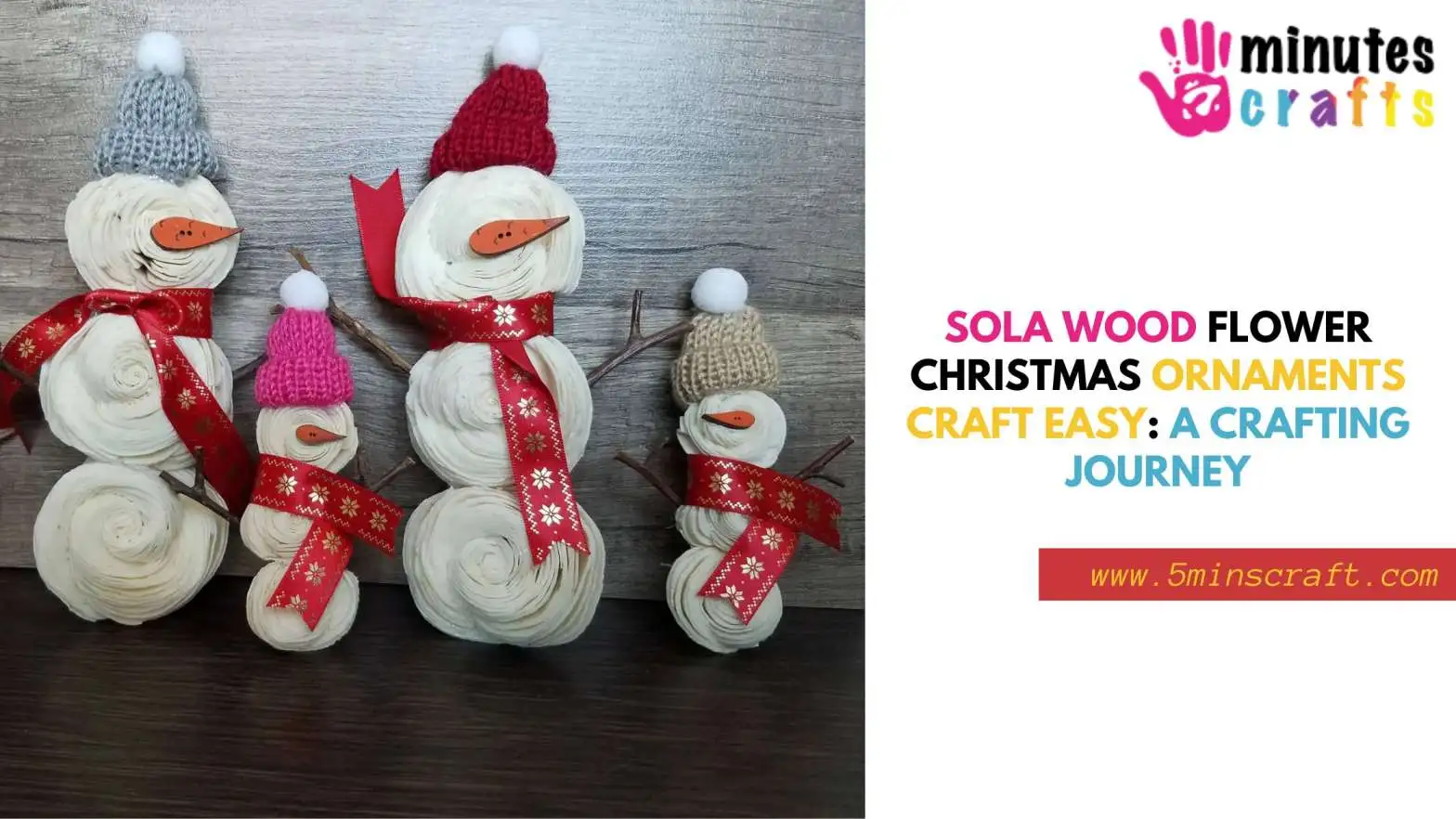 Sola Wood Flower Christmas Ornaments Craft Easy​: A Crafting Journey